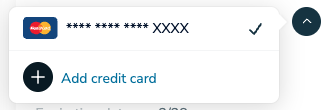The payment method list.